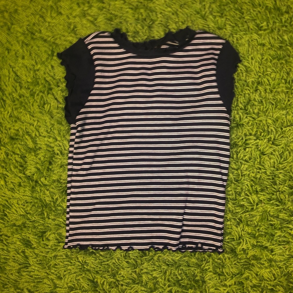 ribbed short sleeve